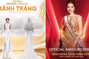 Cận cảnh trang phục 'Bánh Tráng' dự thi Miss Charm 2023 của Thanh Thanh Huyền