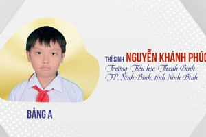 Thí sinh đạt giải Nhất bảng A.