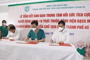 Trung tâm đi vào hoạt động thu dung điều trị người bệnh Covid-19 từ ngày 11/8. Ảnh: Bộ Y tế cung cấp.