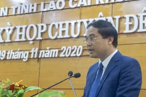 Ông Trịnh Xuân Trường tại kỳ họp HĐND tỉnh Lào Cai