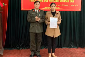 Quảng Trị: Tuyển dụng vợ liệt sĩ hy sinh trong lúc cứu nạn vào lực lượng Công an