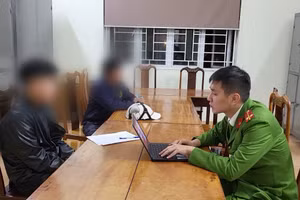 Đ.Đ.V tại cơ quan công an. (Ảnh: CACC)