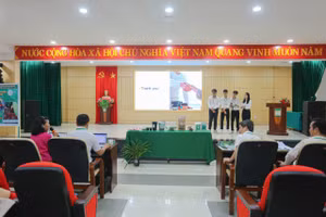 Các đội dự thi cuộc thi “Ý tưởng sáng tạo khoa học và khởi nghiệp nông nghiệp lần V - 2024”. (Ảnh: N.H)