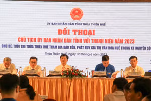 Hội nghị đối thoại giữa Chủ tịch UBND tỉnh Thừa Thiên - Huế với thanh niên năm 2023.
