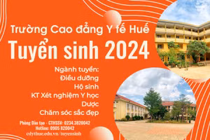 Trường Cao đẳng Y tế Huế tuyển sinh năm 2024 với hơn 900 chỉ tiêu.