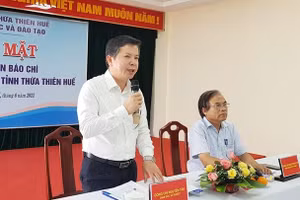 Ông Nguyễn Tân – Giám đốc Sở GD&ĐT tỉnh Thừa Thiên – Huế cho biết về sự cố nghi lộ đề thi học kỳ 1. 