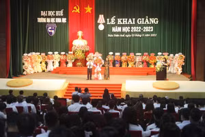 Lễ khai giảng năm học mới 2022-2023 tại Trường Đại học Khoa học, Đại học Huế.