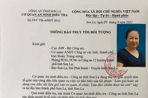 Sơn La truy tìm đối tượng có dấu hiệu lừa đảo chiếm đoạt tài sản. Ảnh: Công an tỉnh Sơn La.