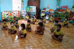 Cấp học Mầm non tỉnh Bạc Liêu kết thúc năm học từ ngày 10/5. Ảnh minh họa.