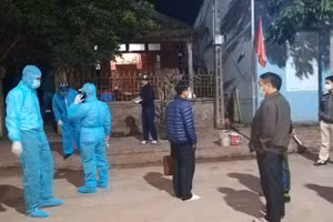 Huyện Mường Nhé tiến hành truy vết trong đêm.