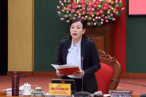 Bí thư Tỉnh ủy Nguyễn Thanh Hải phát biểu chỉ đạo tại hội nghị.