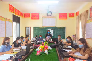 Giáo viên Trường TH Chợ Mới tham gia tập huấn, bồi dưỡng chuyên môn trên Hệ thống LMS.