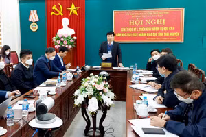 Ông Phạm Việt Đức, Giám đốc Sở GD&ĐT Thái Nguyên chủ trì Hội nghị sơ kết học kì 1, triển khai nhiệm vụ học kì 2