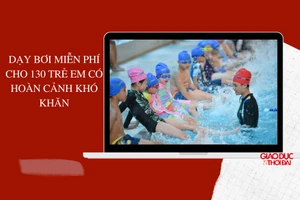 Dạy bơi miễn phí cho 130 trẻ em có hoàn cảnh khó khăn