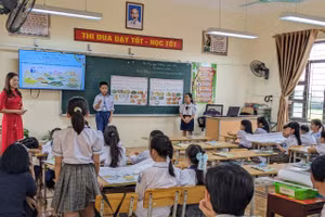 Sản phẩm STEM của học sinh tiết Tự nhiên và Xã hội lớp 3 Trường Tiểu học Hải Hà, huyện Hải Hậu (Nam Định). 