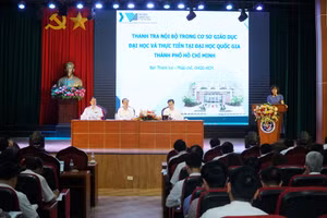 Bộ GD&ĐT tổ chức Hội nghị công tác thanh tra nội bộ các cơ sở giáo dục đại học. Ảnh: Hồ Lài