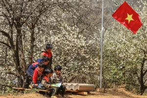 'Thư viện trên đá'- Cùng mang sách cho trẻ em vùng cao