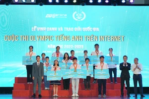 1,4 triệu học sinh thi Olympic tiếng Anh trên Internet