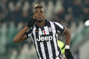 Paul Pogba trong màu áo đội Juventus.