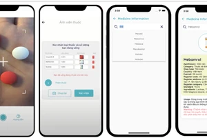 Giao diện giải pháp VAIPE với chức năng nhận diện tự động hình ảnh viên thuốc và tra cứu thông tin thuốc. Ảnh: NVCC
