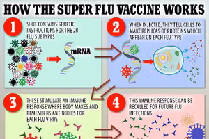 Tạo siêu vắc-xin ngừa hơn 20 loại cúm dựa trên công nghệ vắc-xin ngừa Covid. Ảnh: MSN.