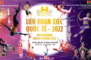 Poster Liên hoan Xiếc quốc tế 2022 tại Hà Nội. Ảnh: BTC