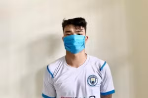 Đối tượng Bùi Huy Lực tại cơ quan điều tra.