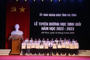 Năm học 2022-2023, Hà Tĩnh có 69/84 học sinh tham gia dự thi đoạt giải tại kỳ thi HSG Quốc gia.