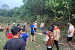 Khu vực xảy ra vụ đuối nước.