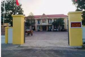 Trụ sở UBND xã Xuân Liên ( Nghi Xuân, Hà Tĩnh) nơi ông Thắng công tác.