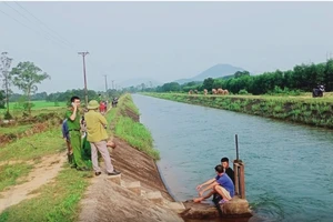 Khu vực xảy ra vụ đuối nước.