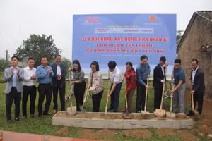 Báo GD&TĐ kết nối khởi công nhà Nhân ái tại huyện Can Lộc