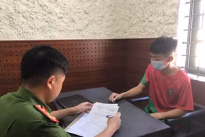 Trần Phúc Dũng tại Cơ quan điều tra.