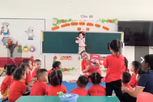 Một tiết dạy của cô giáo Hoàng Thị Thắm.