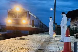 Chuyến tàu đặc biệt đã về đến Hà Tĩnh