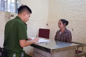 Ngô Thị Lý tại cơ quan điều tra