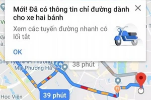 Google Maps hỗ trợ dẫn đường cho xe máy tại Việt Nam