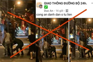 Thông tin trên mạng xã hội được Công an phường Tứ Liên xác minh là sai sự thật.