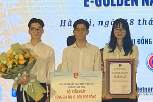 Đội thi “LUGATER” đến từ Trường Đại học Luật Hà Nội giành quán quân cuộc thi.