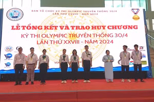 Học sinh TP Cần Thơ đoạt huy chương tại Kỳ thi Olympic truyền thống 30/4.