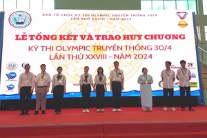 Học sinh TP Cần Thơ đoạt huy chương tại Kỳ thi Olympic truyền thống 30/4.