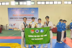 Đội tuyển Taekwondo Trường ĐH Trà Vinh đoạt huy chương tại Giải vô địch Taekwondo sinh viên toàn quốc.