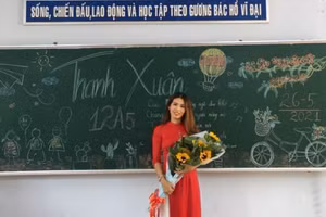 Cô Nguyễn Thị Ngân Hà, giáo viên Trường THPT Hùng Vương, Đắk Lắk.