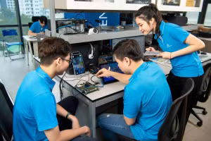 Sinh viên khoa CNTT, Trường ĐH CMC.