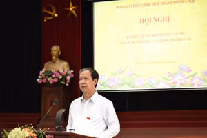 Bộ trưởng Nguyễn Kim Sơn phát biểu tại Hội nghị.