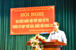 Bộ trưởng Nguyễn Kim Sơn thông tin tới cử tri về dự kiến các nội dung tại kỳ họp thứ 6, Quốc hội khóa XV.