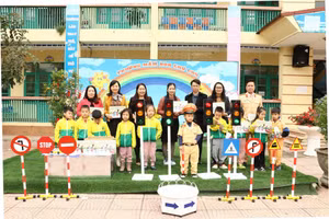 Thái Nguyên nâng cao kiến thức An toàn giao thông cho trẻ mầm non.