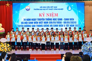 Trường ĐH Kỹ thuật Công nghiệp tuyên dương Sao tháng Giêng và Sinh viên 5 tốt