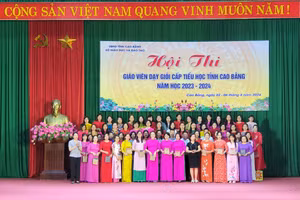 Hơn 300 giáo viên tiểu học tham dự Hội thi giáo viên dạy giỏi tỉnh Cao Bằng (Ảnh: Báo Cao Bằng).