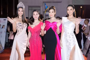 Dàn người đẹp "đốt cháy" thảm đỏ đêm bán kết.